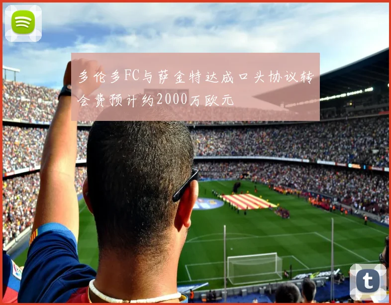 多伦多FC与萨金特达成口头协议转会费预计约2000万欧元